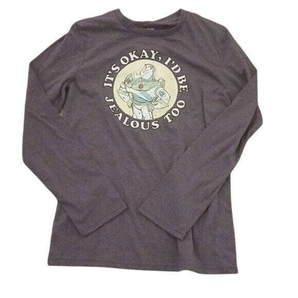 Disney T Shirt Toy Story Buzz Lightyear Funny I'd Be Jealous Too Graphic Size XL - Picture 4 of 4